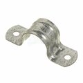 American Imaginations 1 in. 2 Hole Conduit Strap Clamp Curved Galvanized Steel AI-36627